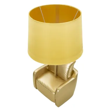 LAMPA NOCNA W STYLU MID-CENTURY ŻÓŁTA 26X46 cm